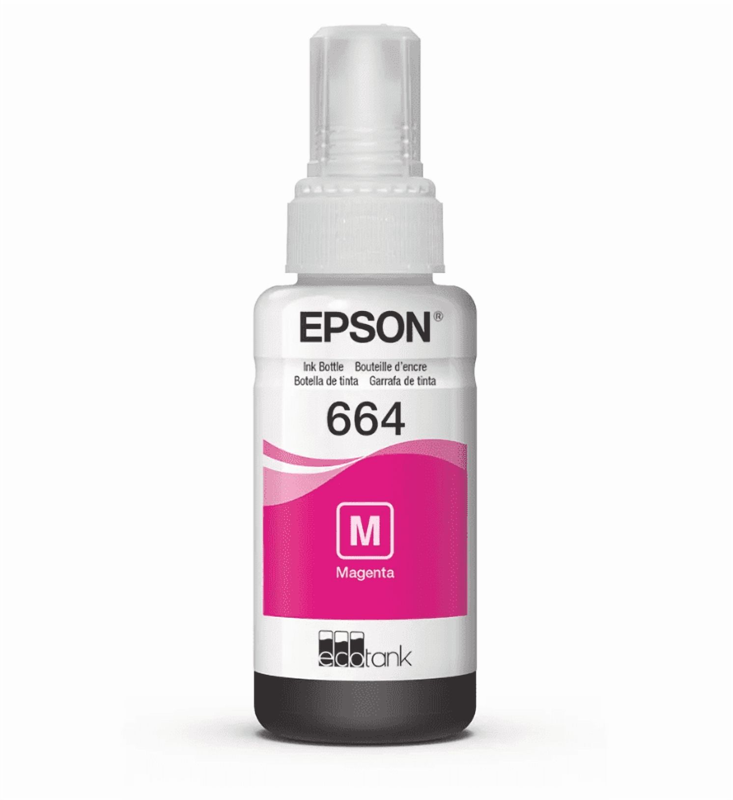 Botella De Tinta Original Epson T664 Magenta
