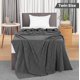 thumbnail image 2 of Manta Utopia para ropa de cama, color gris ahumado, 100% algodón, doble, 220 x 180 cm, 2 of 7