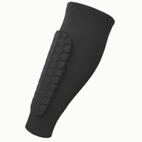 Magideal - Espinilleras De Fútbol, Mangas De Pierna De Fútbol, Calcetines Protectores, Manga De Compresión De Pantorrilla Para Deportes De Sóftbol, Voleibo Negro Xl