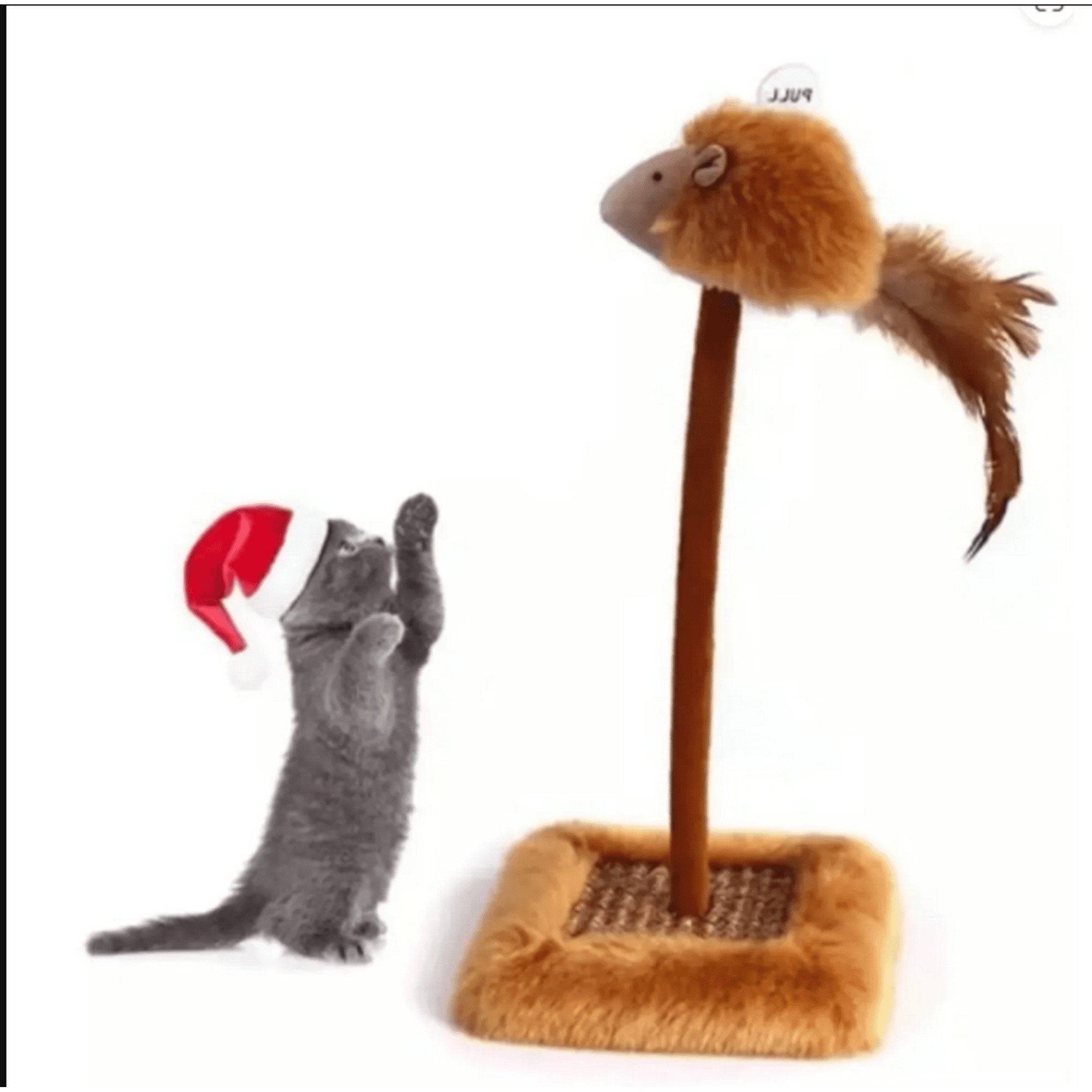 Genérico - Rascador Con Ratón Para Gatos