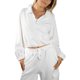 thumbnail image 1 of Jess por Meiko Conjuntos de Ropa para Mujer Manga Larga Media Cremallera Cuello Pullover y Conjunto de Pantalones Cargo XL Blanco, 1 of 6