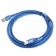 thumbnail image 1 of Cable USB De 3 Metros Tipo De Impresora A A B Macho De Alta Velocidad 2.0 Enchufe De Plomo 28AWG, 1 of 3