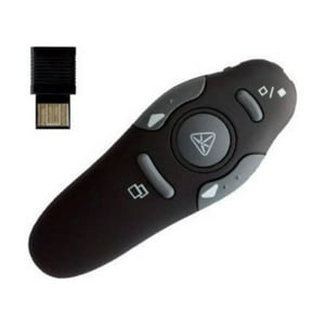 Ultra - Puntero Laser Inalambrico Usb 8 Botones Negro 0300