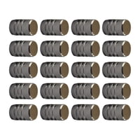 Ioensy - 20 Tapones Para Válvulas De Neumáticos, Accesorio Para Bicicletas Y Motocicletas, Color Gris