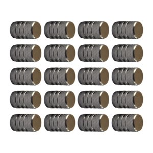 Ioensy - 20 Tapones Para Válvulas De Neumáticos, Accesorio Para Bicicletas Y Motocicletas, Color Gris