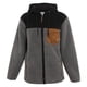 thumbnail image 1 of Polerón Hombre Sherpa Full Zipper Grey Black Brown, 1 of 5