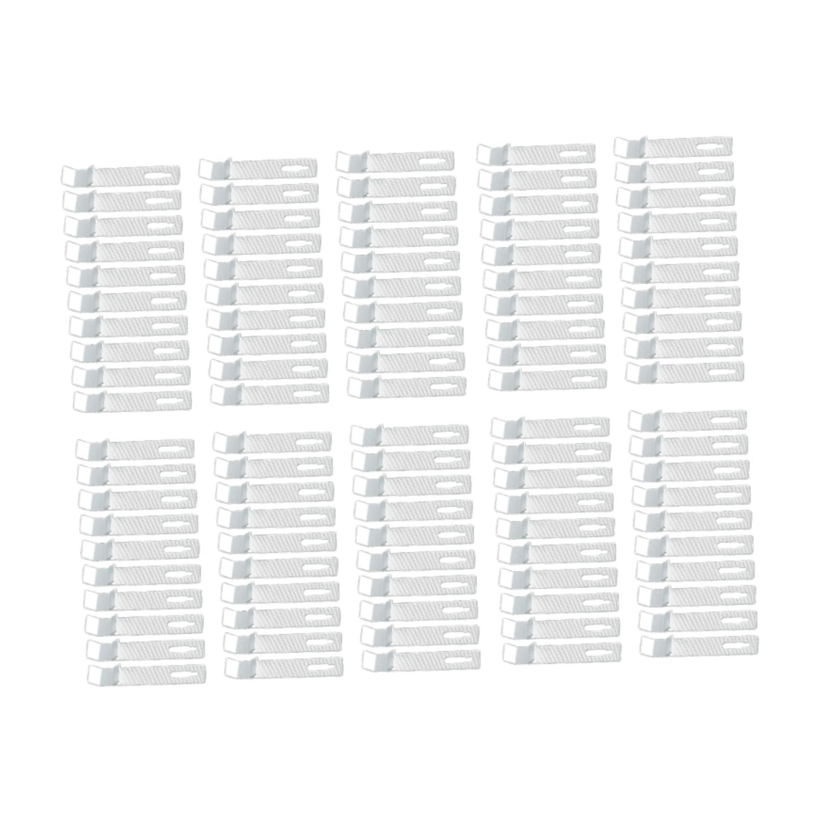 Bothyi - 100x Sujetadores De Gancho Para Montaje En Pared Entusiastas Del Bricolaje Montaje Fijo De Azulejos Ganchos K De Aluminio 9x0,2x1,6 Cm