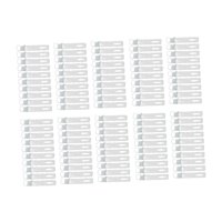 Bothyi - 100X Sujetadores De Gancho Para Montaje En Pared Entusiastas Del Bricolaje Montaje Fijo De Azulejos Ganchos K De Aluminio 9X0,2X1,6 Cm