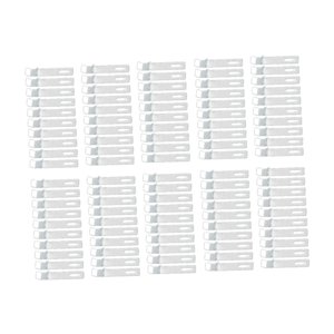 Bothyi - 100X Sujetadores De Gancho Para Montaje En Pared Entusiastas Del Bricolaje Montaje Fijo De Azulejos Ganchos K De Aluminio 9X0,2X1,6 Cm