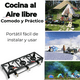thumbnail image 2 of Fogón Cocina A Gas Licuado 3 Platos Camping Hogar, 2 of 6