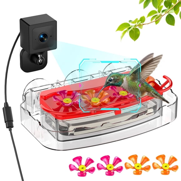 Alimentador para colibríes con cámara inteligente 2K Freeseason IP65