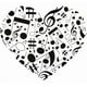 thumbnail image 1 of Decomural Music Love Heart WS-18066, 1 of 2