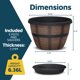 thumbnail image 2 of Macetas Lifemaster en forma de barril de whisky, 25 cm, 5 unidades, plástico, 2 of 7