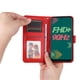 thumbnail image 4 of Funda tipo cartera FOXDOCK para Infinix Hot 11s , diseño girasol en relieve, cuero PU, cierre magnético, soporte y tarjetero, 4 of 5