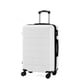thumbnail image 1 of Luggage Simple Deluxe Carry On de 20 pulgadas con ruedas giratorias, color blanco, 1 of 7