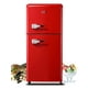 thumbnail image 1 of Refrigerador De 3 5 Pies Cúbicos Con Congelador Superior De 2 Puertas Rojo, 1 of 3