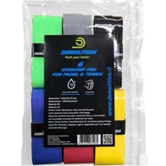 Pack De 6 Overgrip Tenis Y Padel Multicolor