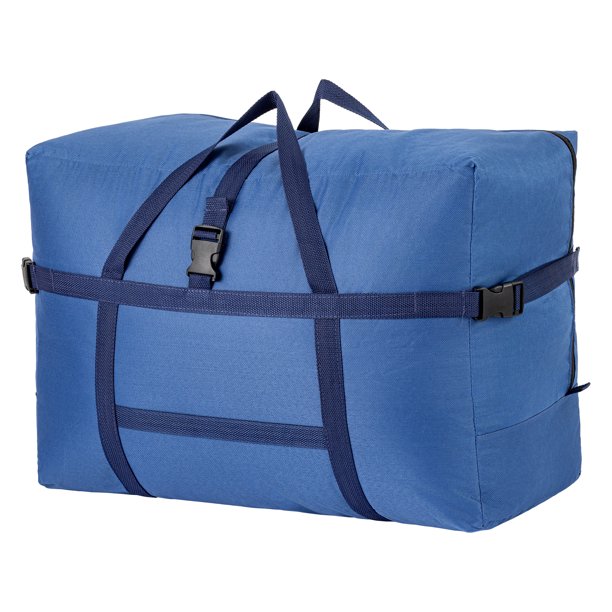 1 Paquete de Almacenamiento de Ropa, Bolsa de Almacenamiento de Oxford, Bolsa de Mudanza para Organizar Dormitorio, Organizadores de Armario y Almacenamiento con Asas Azul Oscuro 27.6*13.8*18.9in