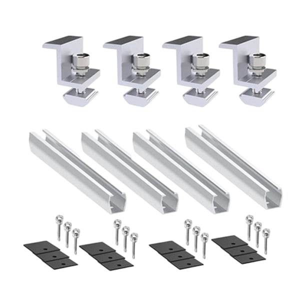 Panel Solar Soportes De Techo De Montaje Soporte De Instalación De Techo Para RVS Walls Railers 4pcs