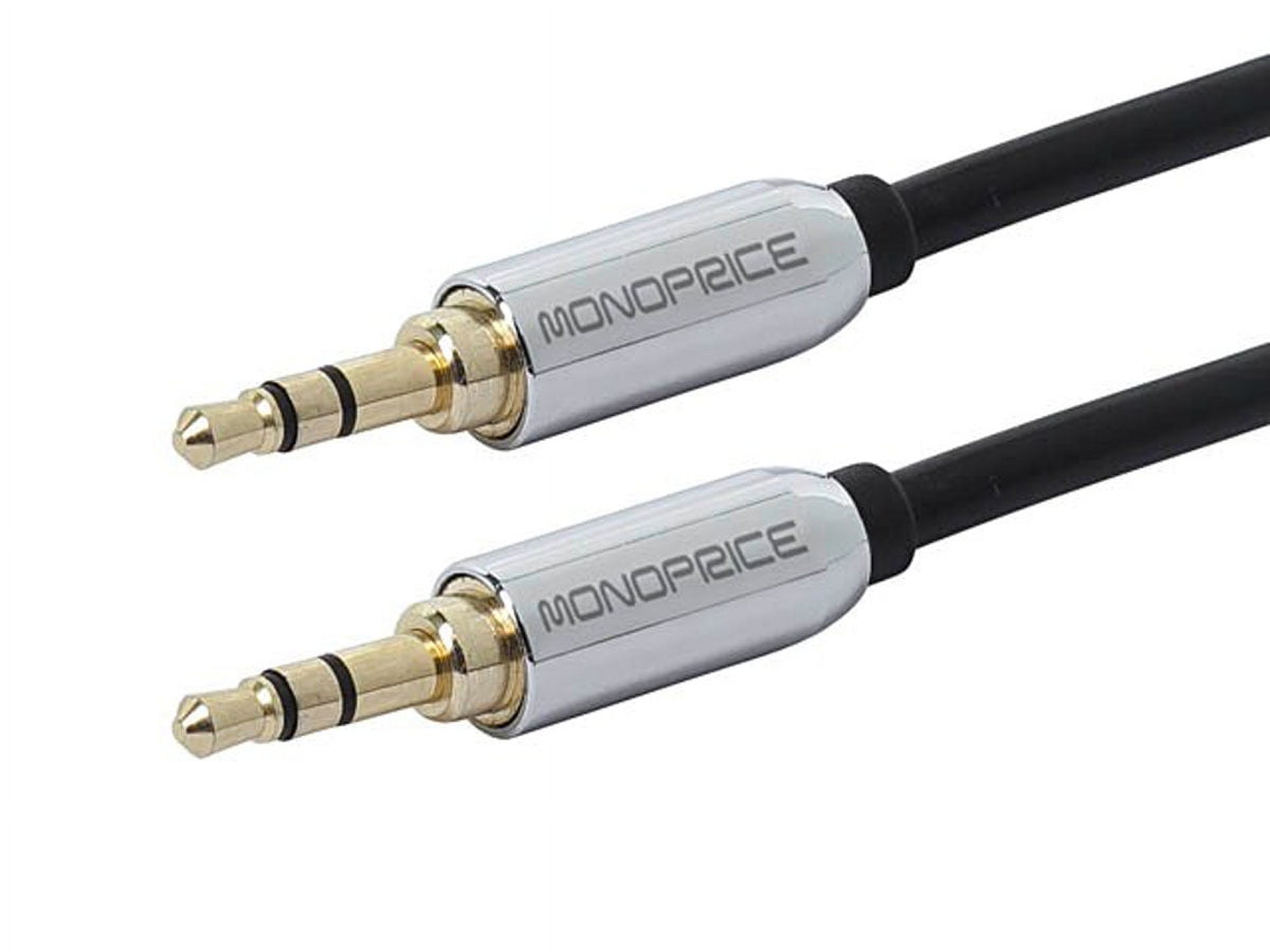 Cable De Audio Jack 3,5Mm De 1,8M Chapado En Oro - Monoprice