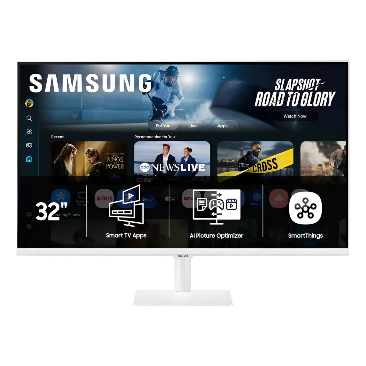 Monitor Samsung Smart M7 32 Uhd 4k Apps Tv Blanco