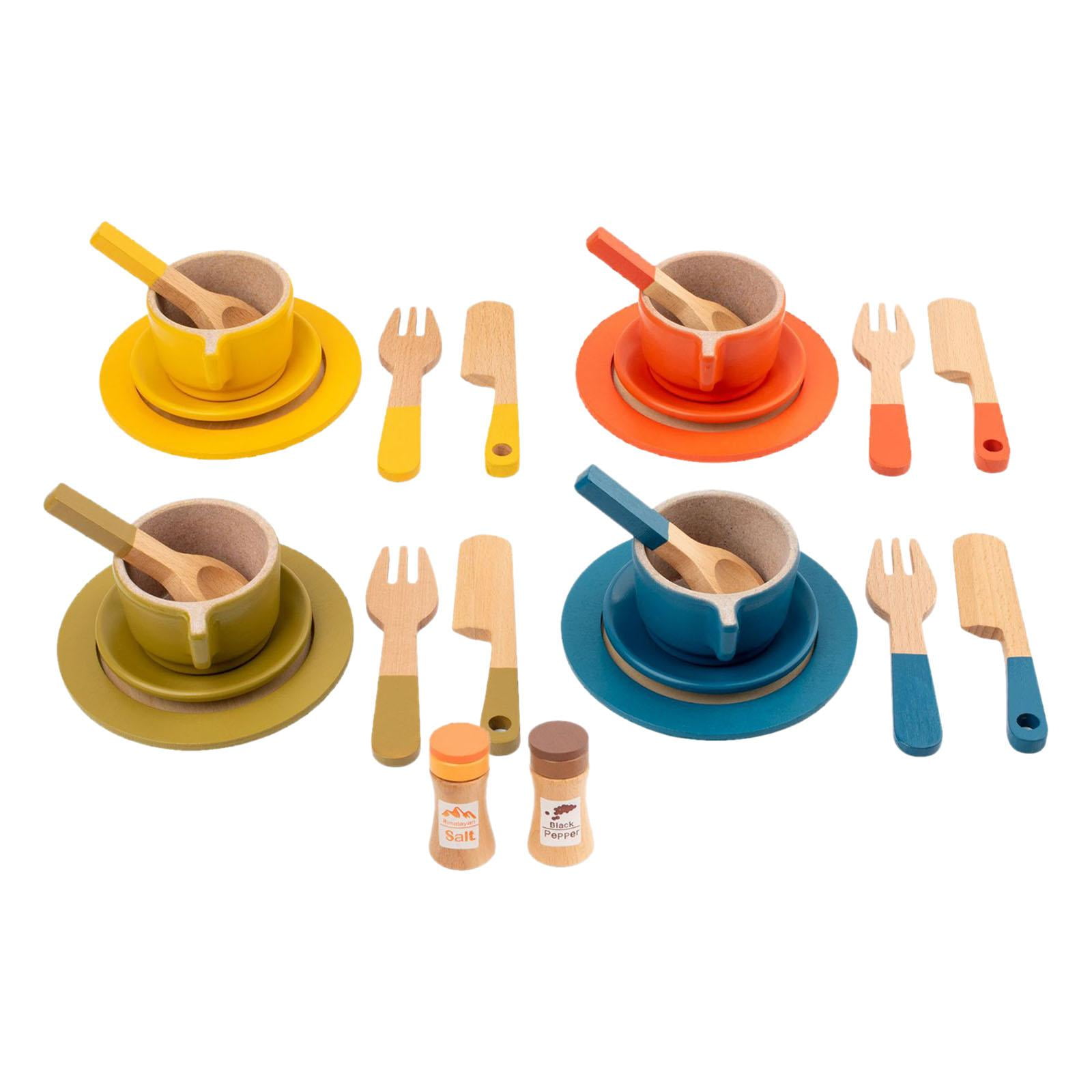 Magideal - Juego De Cocina Para Fiesta De Té, Juguete Educativo Para Edades Tempranas, Accesorio De Fotografía, Juguete Montessori, Juego De Té De Imitación Para
