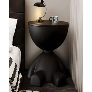 Genérico - Mesa De Arrimo Escultural Negro