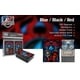 thumbnail image 3 of Fundas para cartas Realm Guard 100 unidades, acabado mate texturizado azul, rojo y negro, 3 of 5
