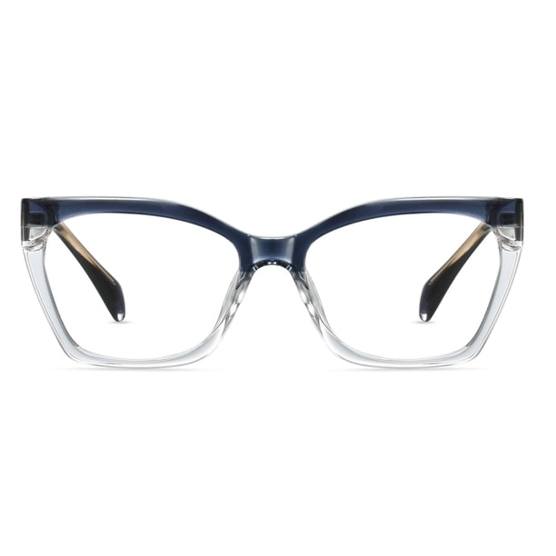 Lentes de Lectura HOOBAY con Protección Contra Luz Azul en Montura de Ojo de Gato Degradada