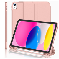 Mar Cases - Carcasa Smart Cover Ranura Para Ipad A16 11Th 2025 Rosado