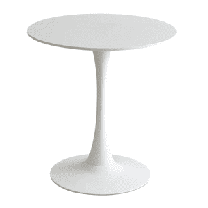 Mesa Tulip Redonda 80 Cm Diámetro Blanca Artihogar