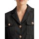 thumbnail image 5 of INSPIRE CHIC Chaqueta de Traje de Mujer con Botonadura Simple, Solapa con Muesca, Mangas Largas, Traje de Negocios con Cinturón, Negro Mediano, 5 of 6