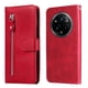 thumbnail image 3 of Funda con Cremallera para Realme 14 Pro, Carcasa Cartera de Cuero PU con Soporte y Tarjetero, 3 of 5