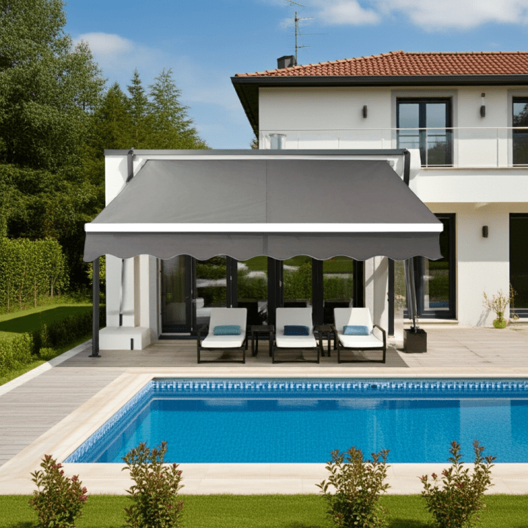 Igpro - Toldo Con Brazo Retractil 3x2.5 Mts Gris
