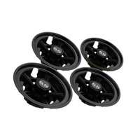 Magideal - 4 Piezas Tapas De Rueda Para Carros De Golf Cubiertas Tapacubos Rueda Accesorios Universales Material Pp Montaje Fácil Removible Adecuado Para Carros