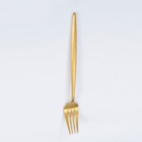 Xmhytop 4 Piezas Cubiertos De, Utensilios De Cocina Y Cubiertos Cotidianos,Tenedor,Dorado