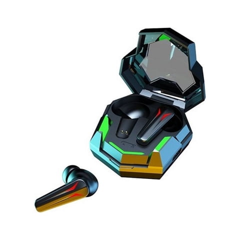 Genérico - Audífonos Ultra Bass Hi Fi + Powerbank + Led + Tws + Gamer Rojo