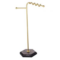 Ioensy - Estante De Exhibición De La Joyería Del Metal De La Suspensión Del Collar Para El Colgante Del Collar De La Joyería De La Demostración Aureate