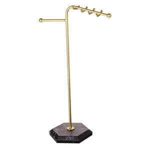 Ioensy - Estante De Exhibición De La Joyería Del Metal De La Suspensión Del Collar Para El Colgante Del Collar De La Joyería De La Demostración Aureate