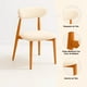 thumbnail image 5 of Silla Bear de Tela con Patas Metálicas Madera - Crema, 5 of 7