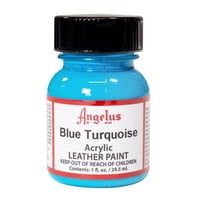 Pintura Acrílica Angelus Para Cuero, 30 Ml, Azul Turquesa