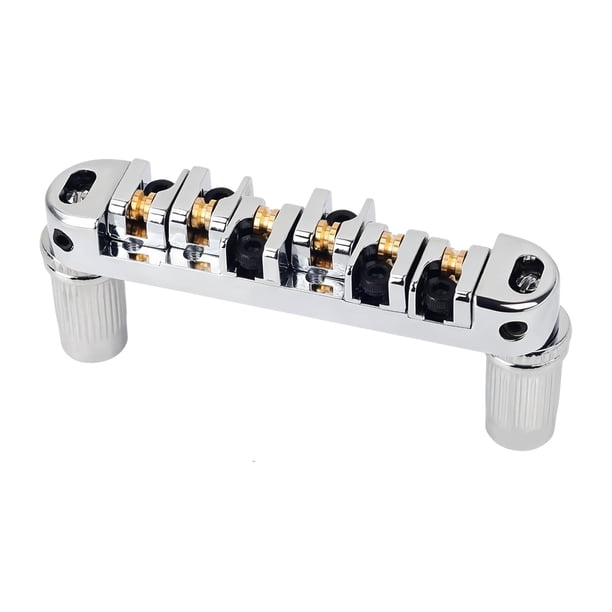 Puente de Silla de Montar Enrollador, Puente de Silla de Silla de Silla de Silla de Silla de Sillín de Guitarra de Alta Estabilidad para Guitarra Eléc Plata