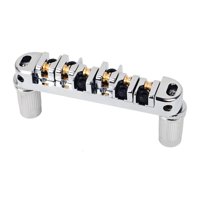 Magideal - Puente De Silla De Montar Enrollador, Puente De Silla De Silla De Silla De Silla De Silla De Sillín De Guitarra De Alta Estabilidad Para Guitarra Eléc Plata