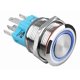 thumbnail image 1 of Pulsador Metálico 22mm ip67 7a Anillo Led a 250v Doble Nc Na, 1 of 3
