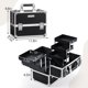 thumbnail image 5 of Estuche de maquillaje MAKEUP Train Case FRENESSA con 6 bandejas, color negro, 5 of 7