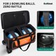 thumbnail image 3 of Bolso de Bowling GoHimal Doble Roller para 2 Bolas con Compartimento para Zapatos, 3 of 7