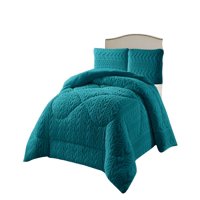 Genérico - Cobertor Texturizada De Invierno Diseño 01 2 Plazas Turquesa