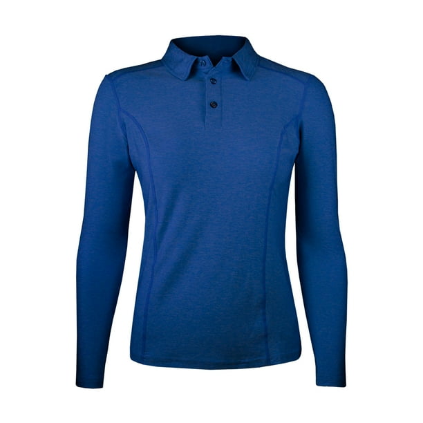 Polera Dry Fit Con Cuello Manga Larga Mujer