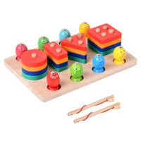 Magideal - El Juguete Apilable Clasificador De Madera Desarrolla Habilidades Motoras Finas Para Niños Pequeños Estilo A