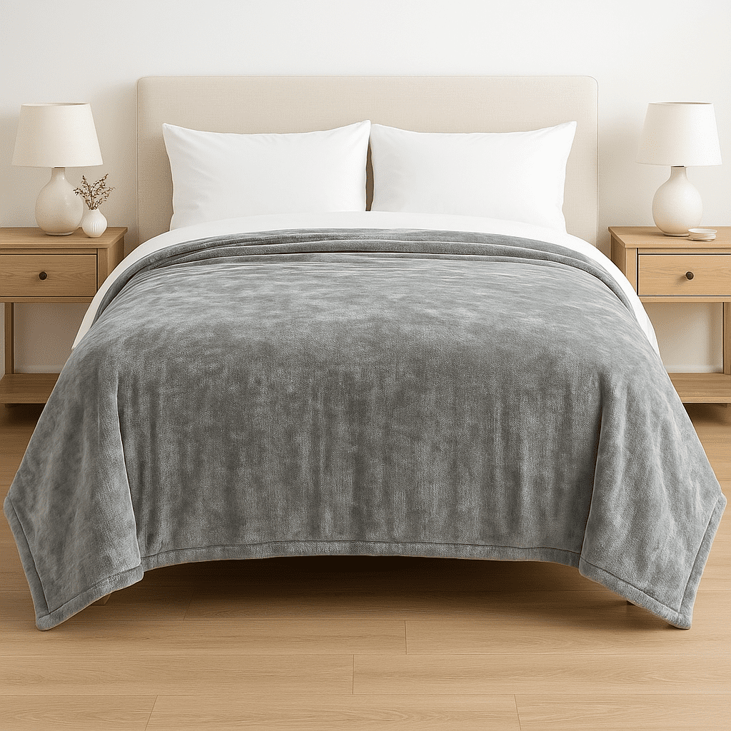 Genérico - Frazada Sherpa Invierno Manta Polar Lisa 2 Plazas 200x230